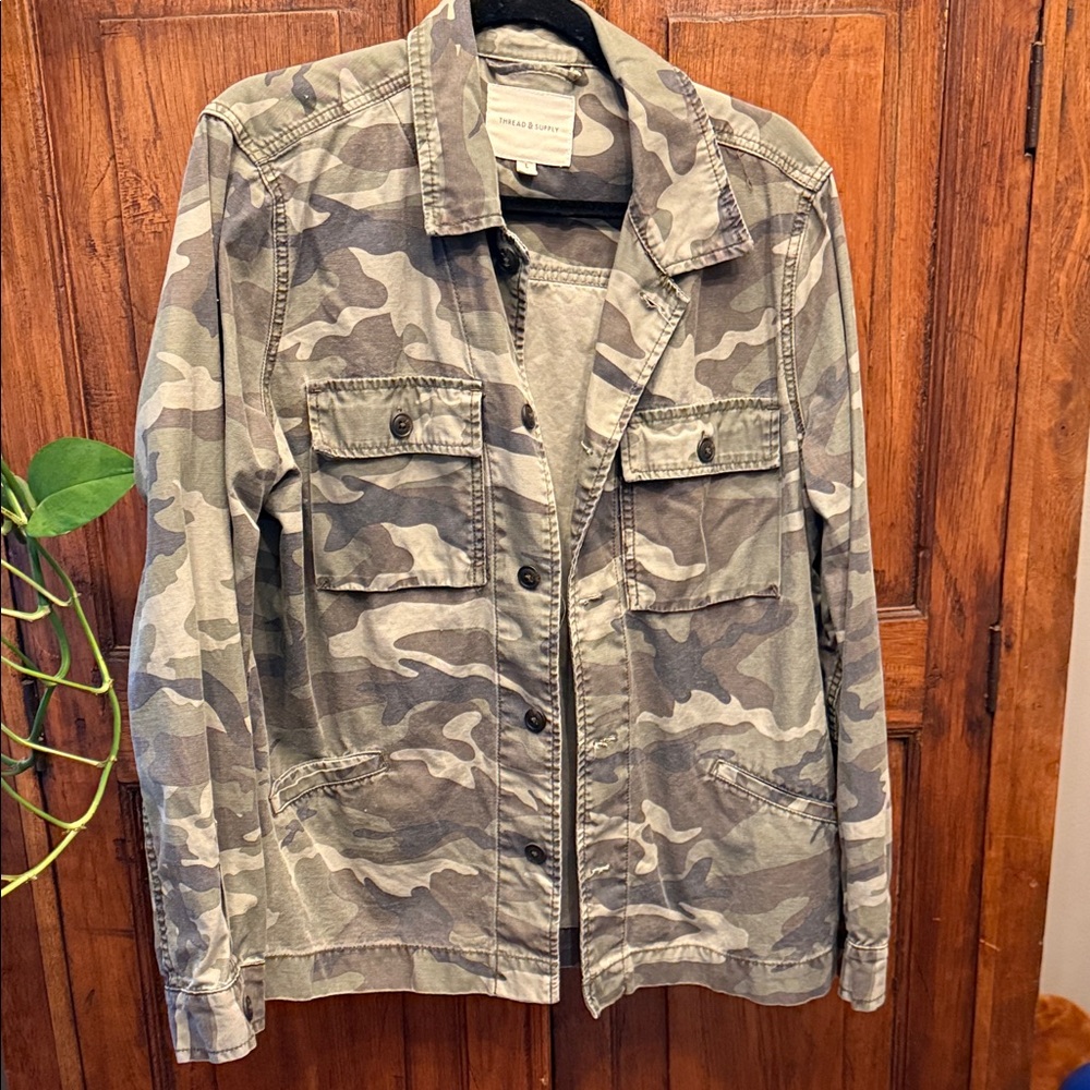 Thread & Supply Camouflage Utility Jacket